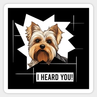 Funny Biewer Terrier Dog Owner Humor Sticker